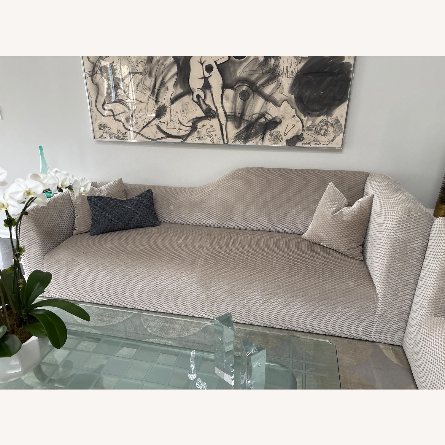 Taylor Made Custom Light Gray 2 Piece Sectional - image-1