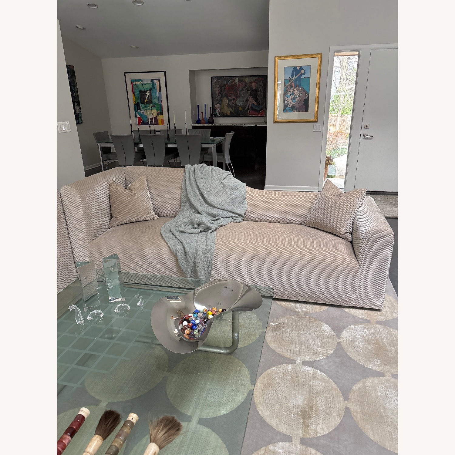 Taylor Made Custom Light Gray 2 Piece Sectional - image-3