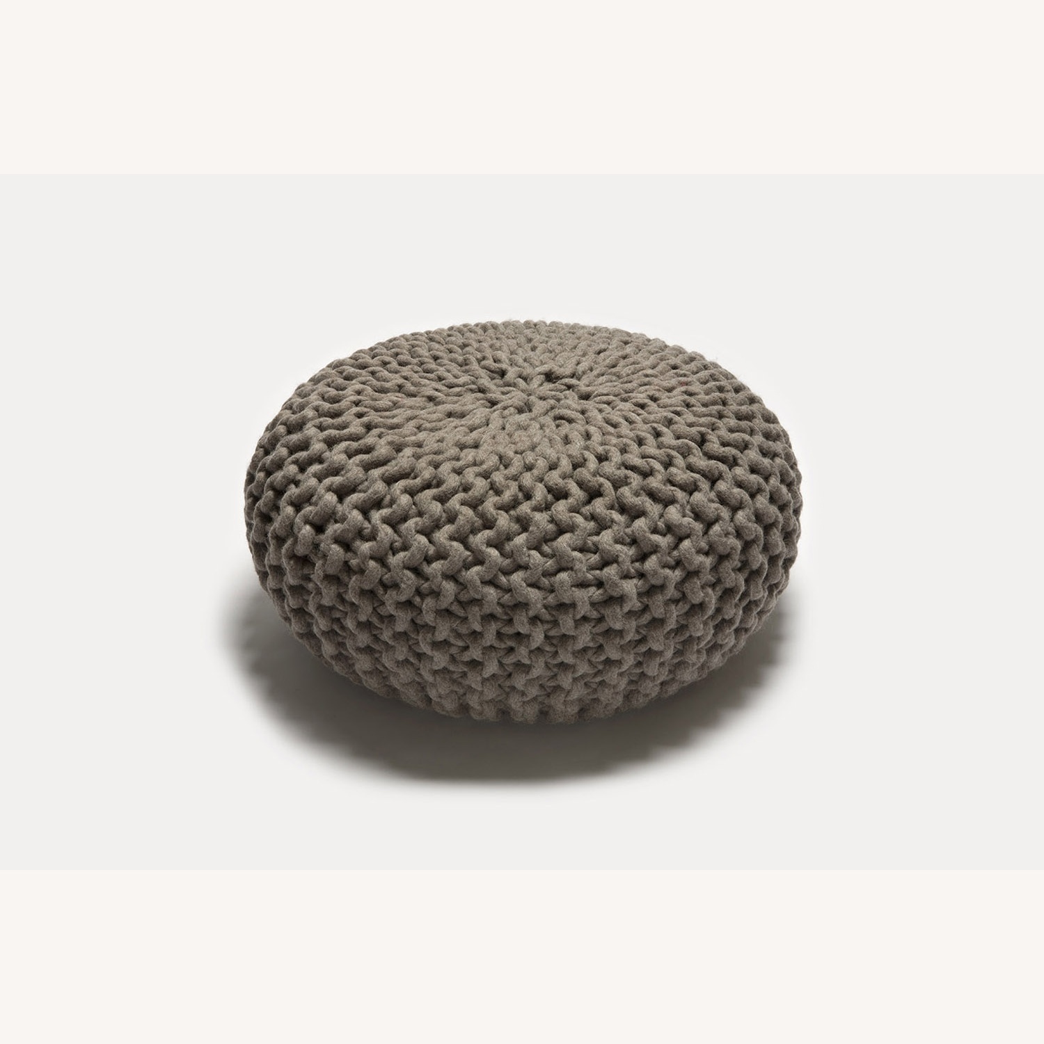 Christien Meindertsma Light Gray Wool Pouf  - image-6