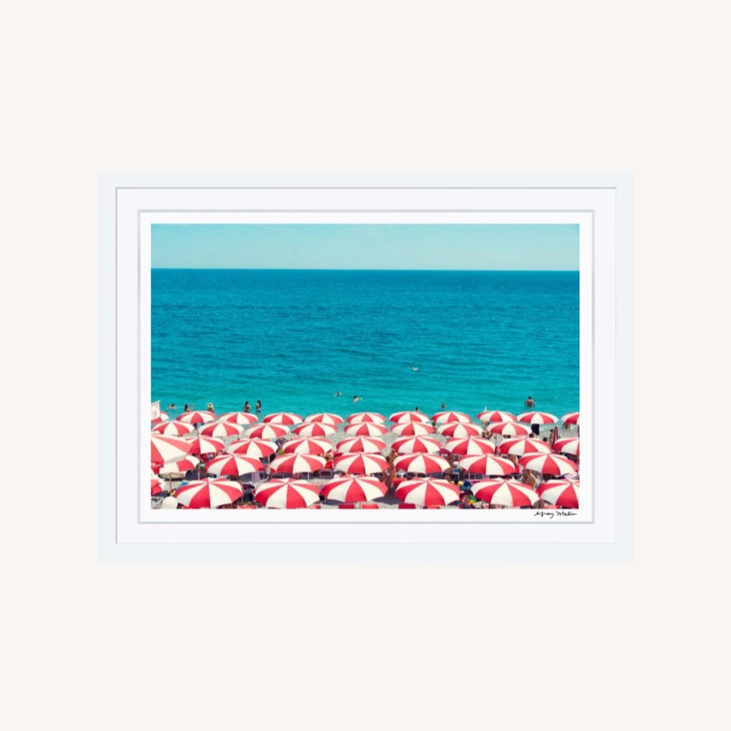 Gray Malin Amalfi Candy Cane Umbrella - image-0