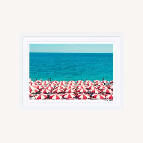 Used Gray Malin Amalfi Candy Cane Umbrella for sale on AptDeco