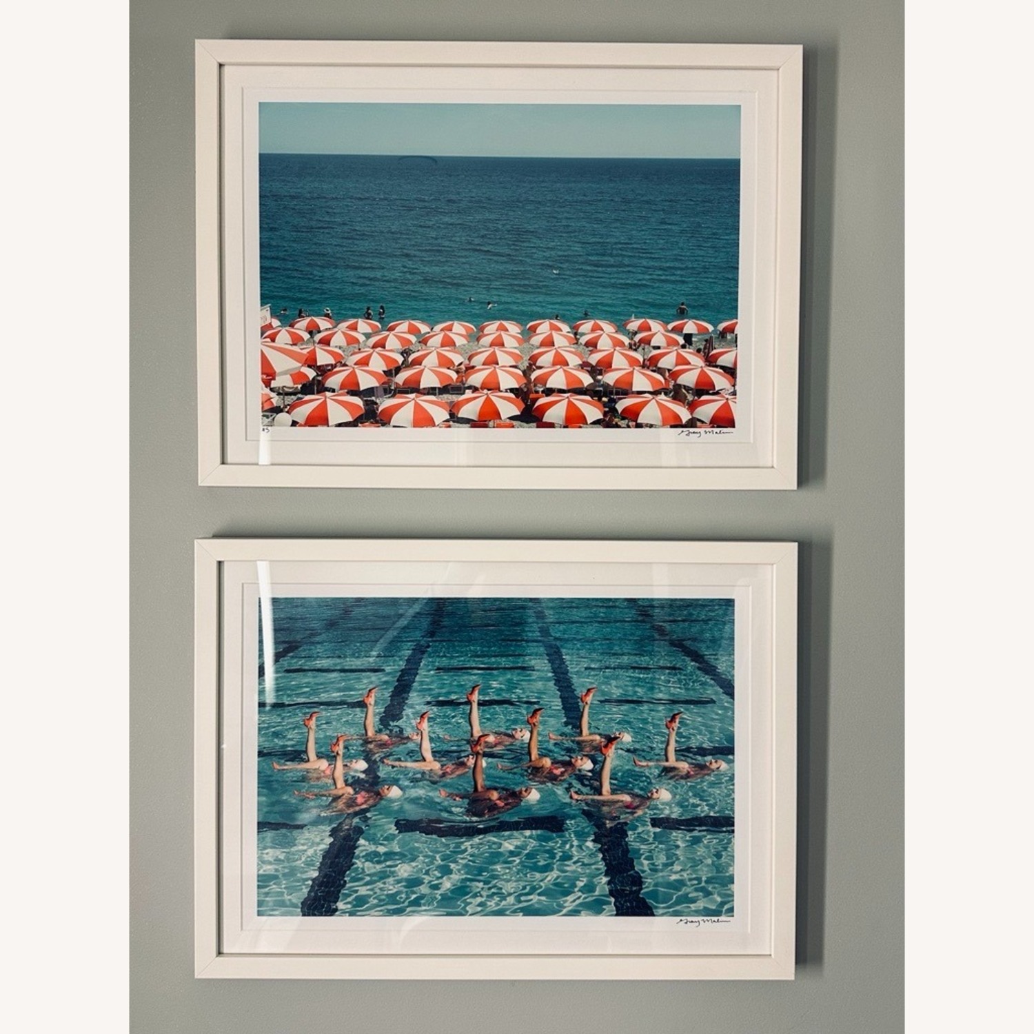 Gray Malin Amalfi Candy Cane Umbrella - image-4