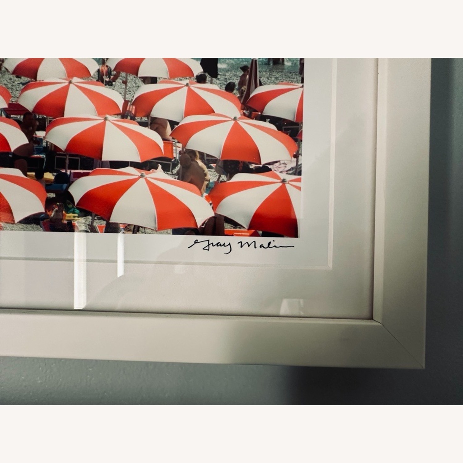 Gray Malin Amalfi Candy Cane Umbrella - image-3