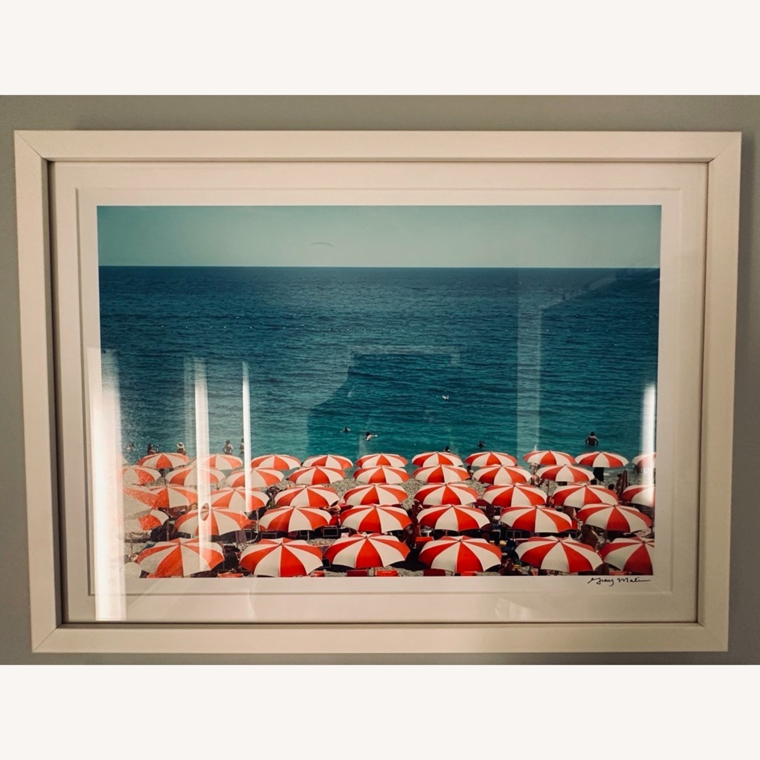 Gray Malin Amalfi Candy Cane Umbrella - image-2