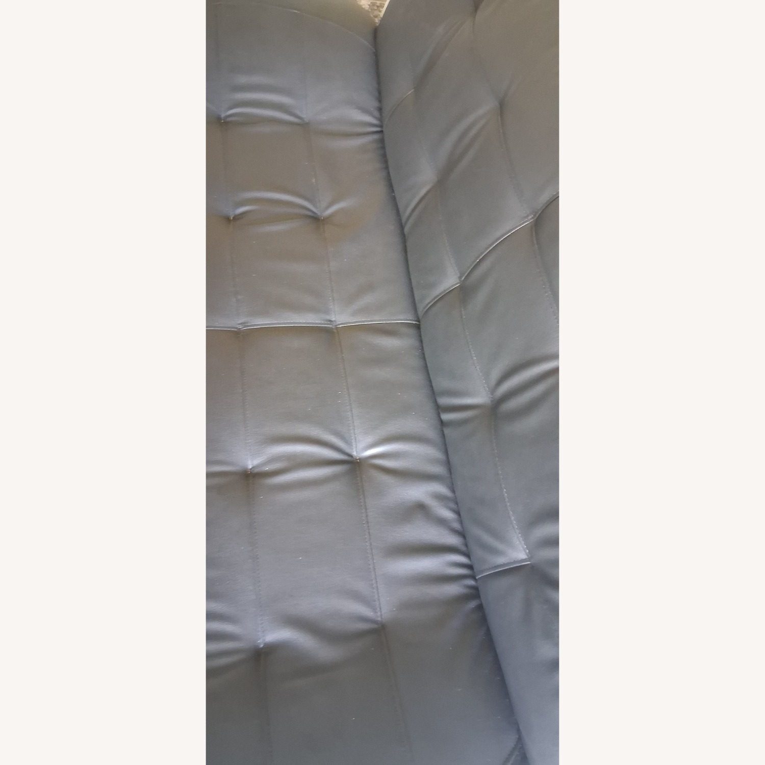 Black Leather 3+ Piece Sectional - image-2