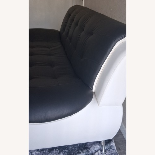 Used Black Leather 3+ Piece Sectional for sale on AptDeco
