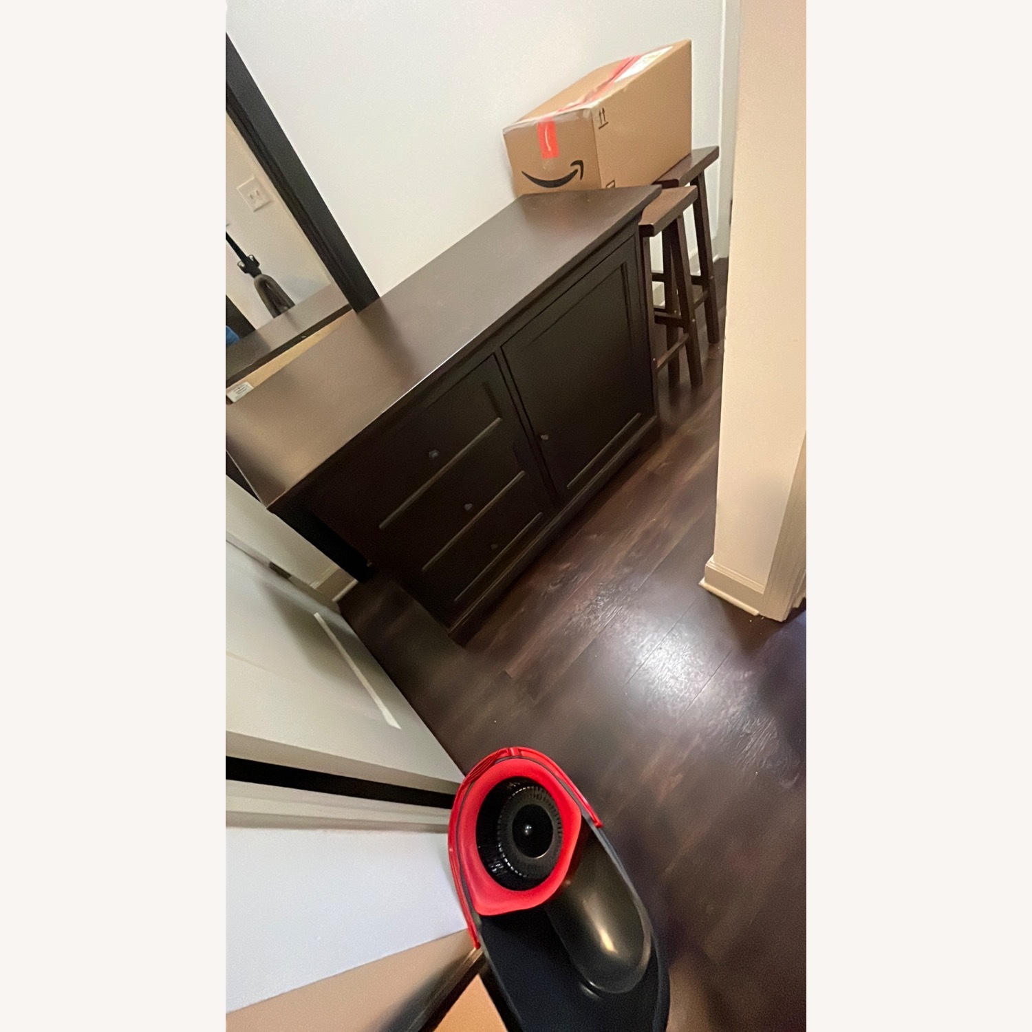 Howard Miller Dark Brown Wood Media Storage - image-2