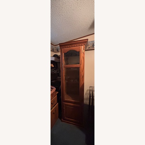 Used Vintage/Antique Natural Wood Media Storage for sale on AptDeco