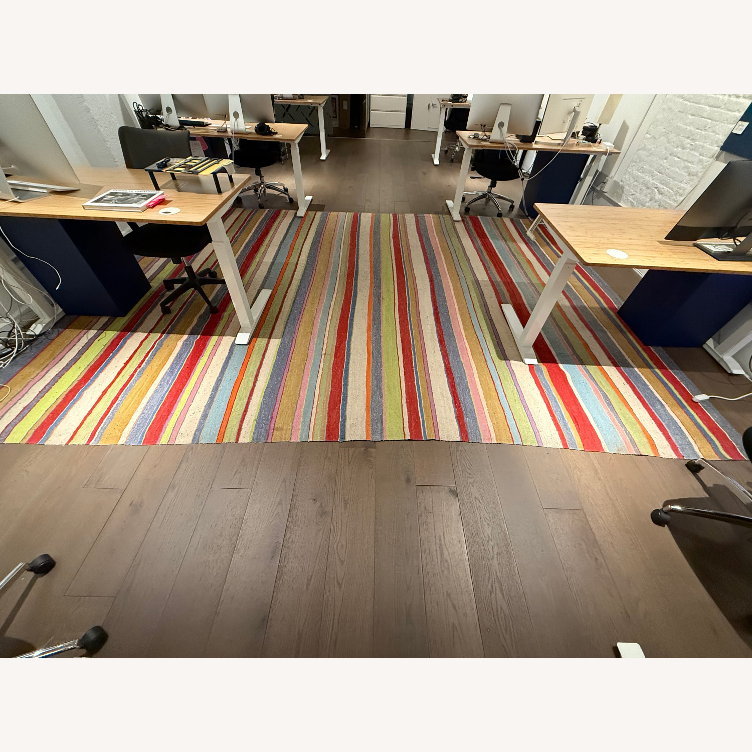 ABC Carpet and Home Colorful Striped Turkish Rug  - image-1