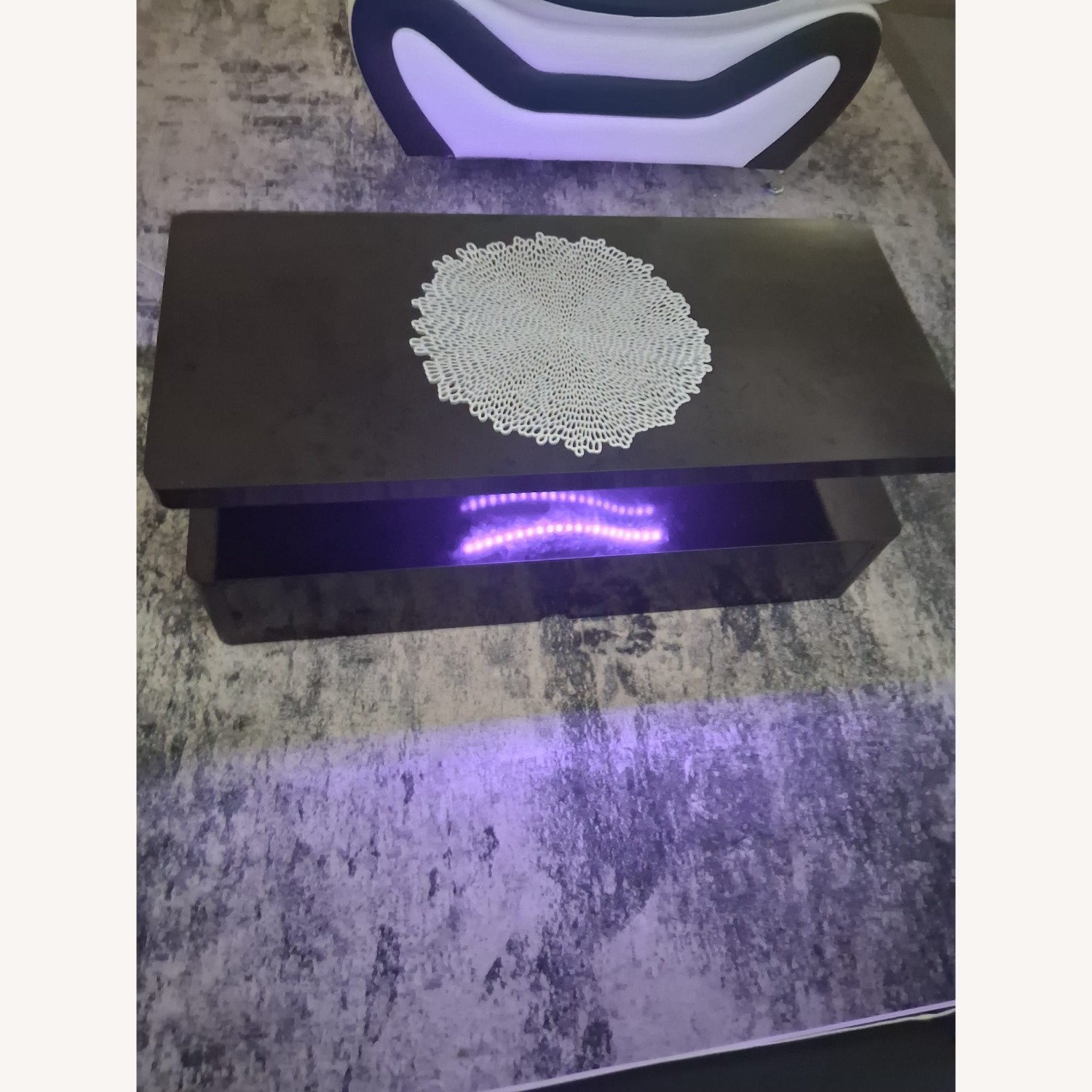 Dark Brown Marble Coffee Table - image-6