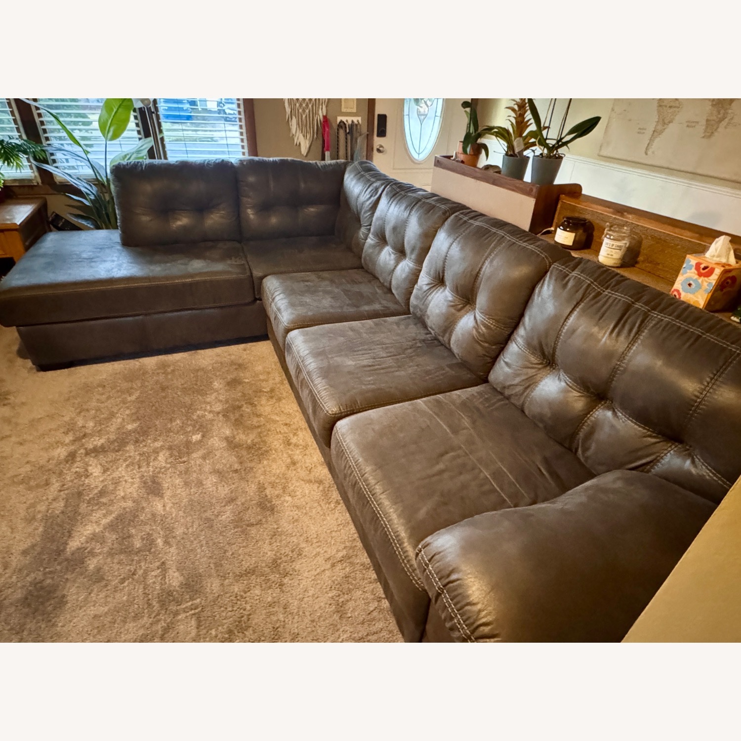 Ashley Furniture Dark Gray 2 Piece Sectional - image-3