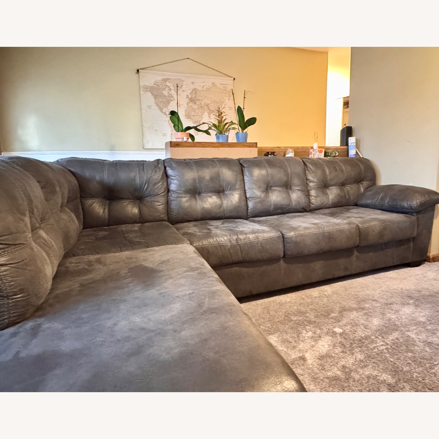 Ashley Furniture Dark Gray 2 Piece Sectional - image-1