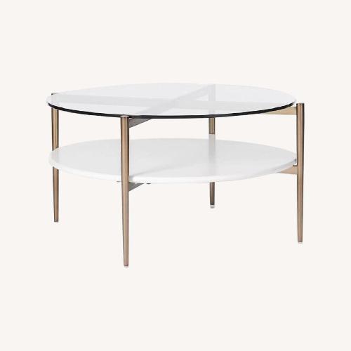 Used West Elm Mid Century Art Coffee Table for sale on AptDeco