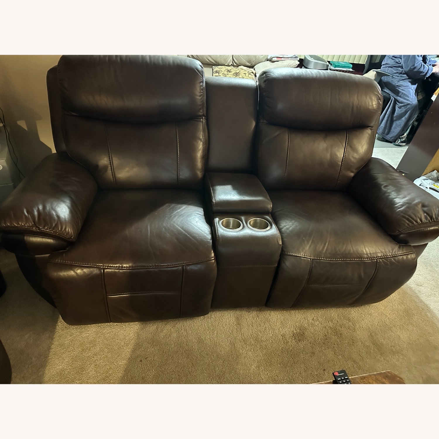 Coleman Furniture Dark Brown 2 Seater Sofa - image-6