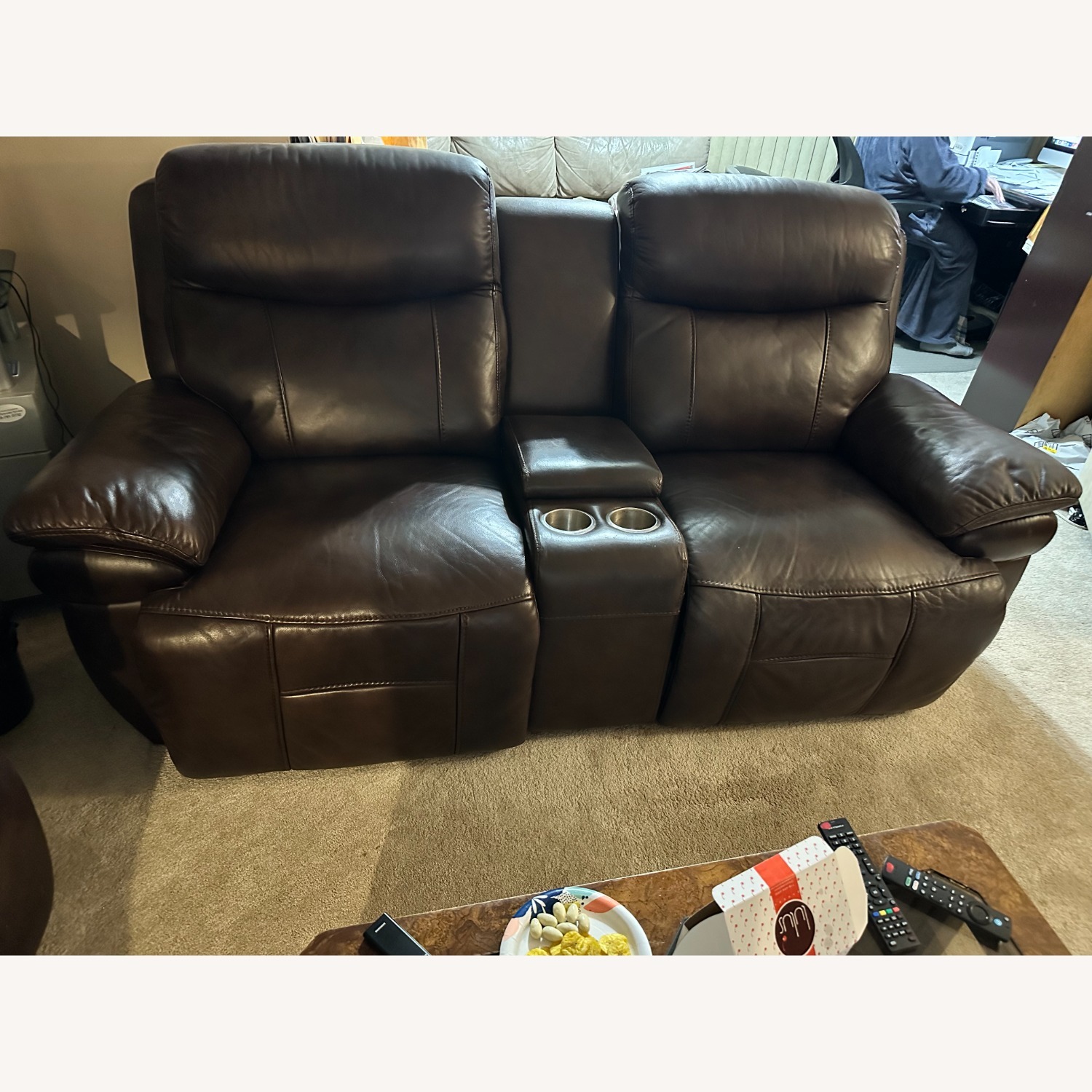 Coleman Furniture Dark Brown 2 Seater Sofa - image-5