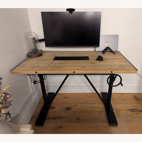 Used Pottery Barn Pittsburgh Convertible Standing Desk for sale on AptDeco