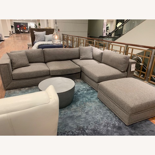 Used Macy's Light Gray 3+ Piece Sectional for sale on AptDeco