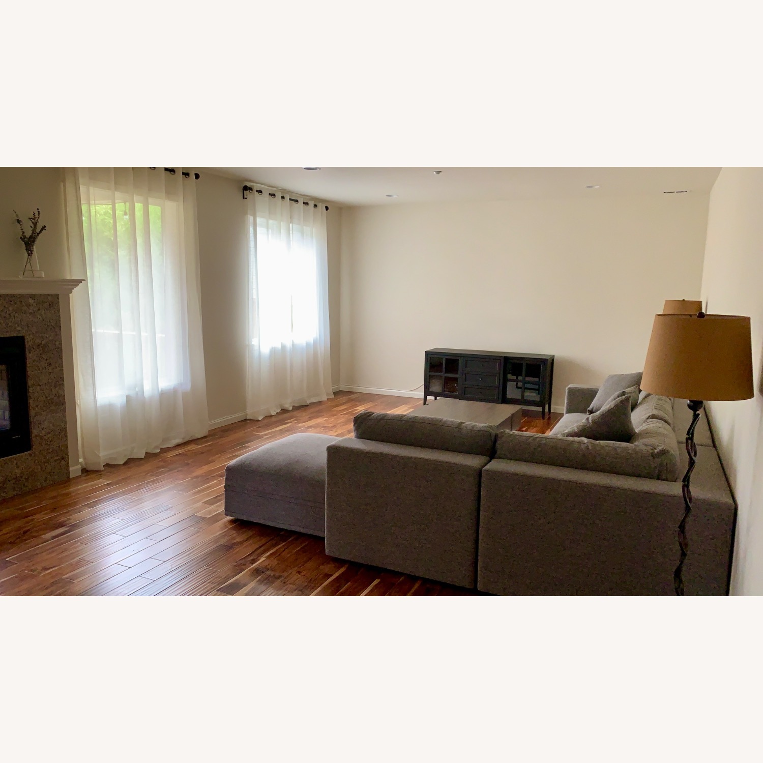 Macy's Light Gray 3+ Piece Sectional - image-3