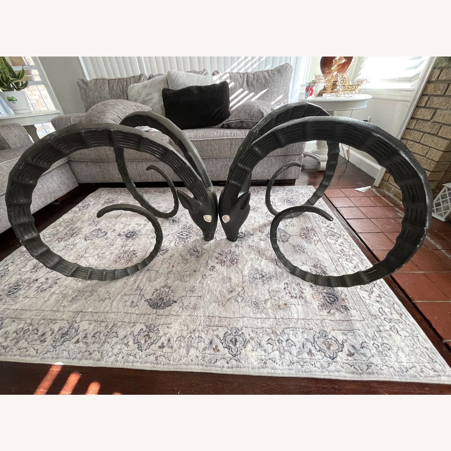 Vintage/Antique Black Dining Table - image-5