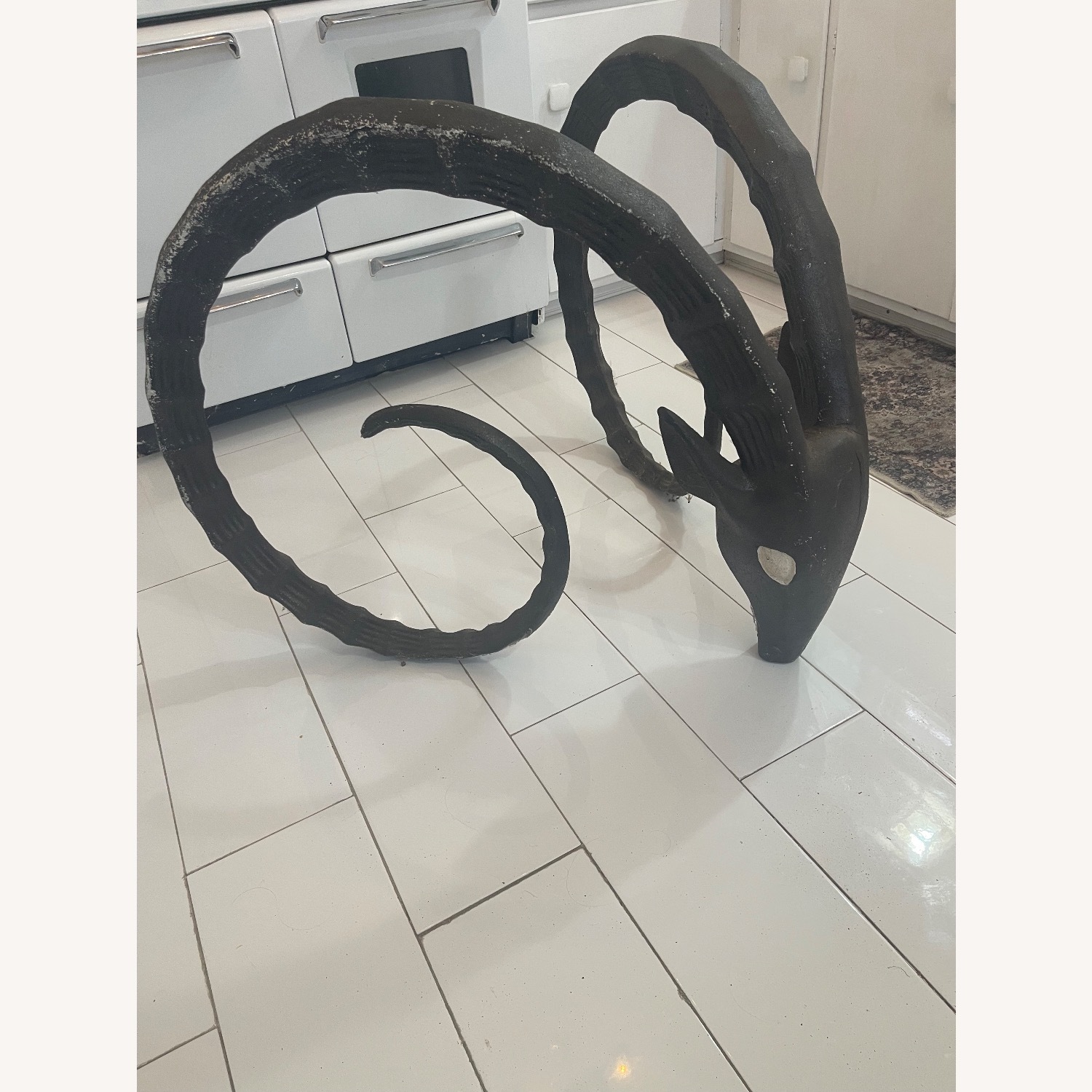 Vintage/Antique Black Dining Table - image-3