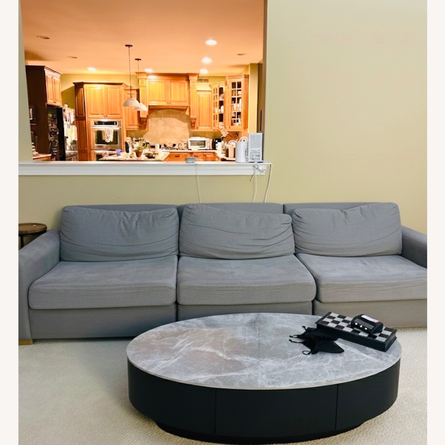 Restoration Hardware Maxwell Light Gray 3+ Seater Sofa - image-1