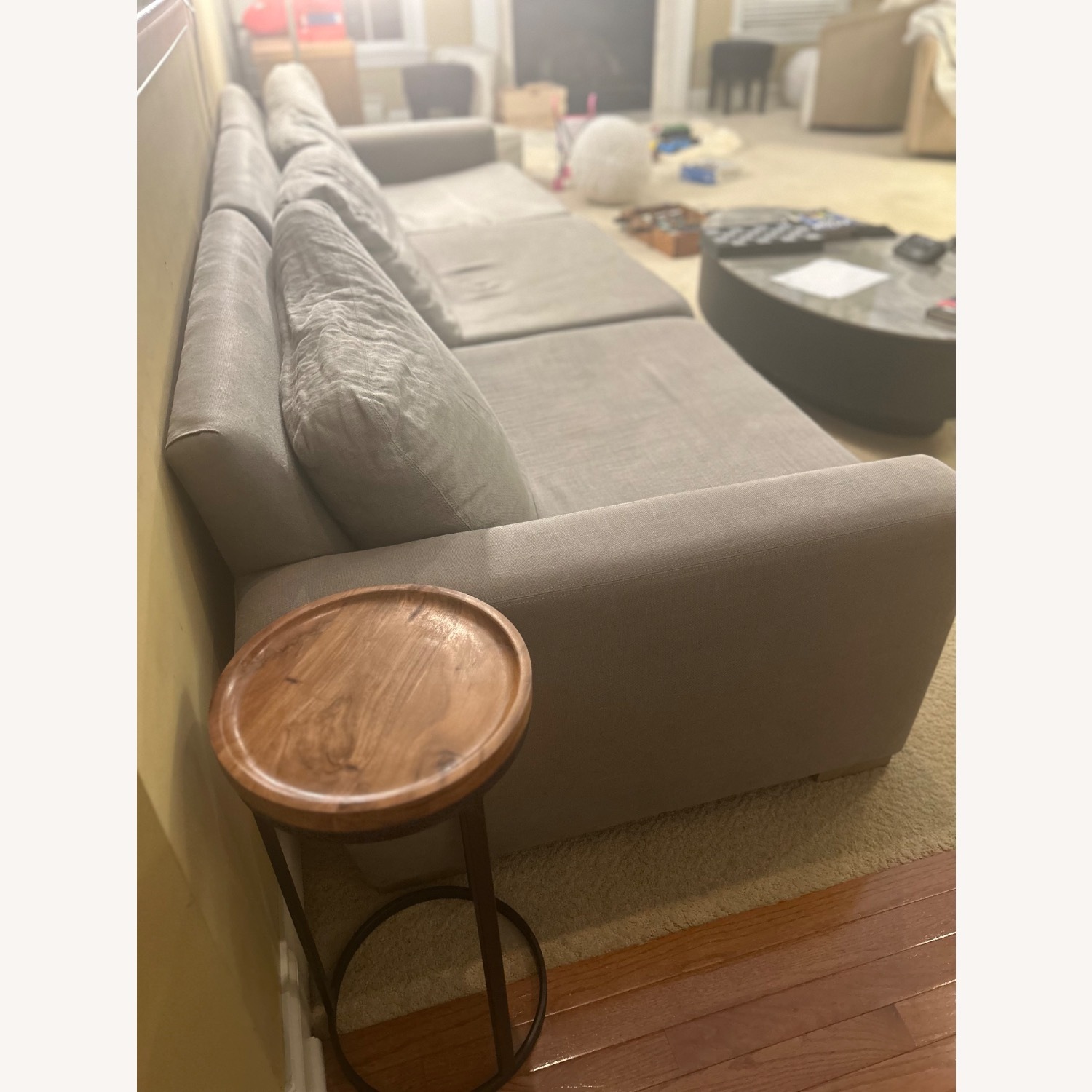 Restoration Hardware Maxwell Light Gray 3+ Seater Sofa - image-3