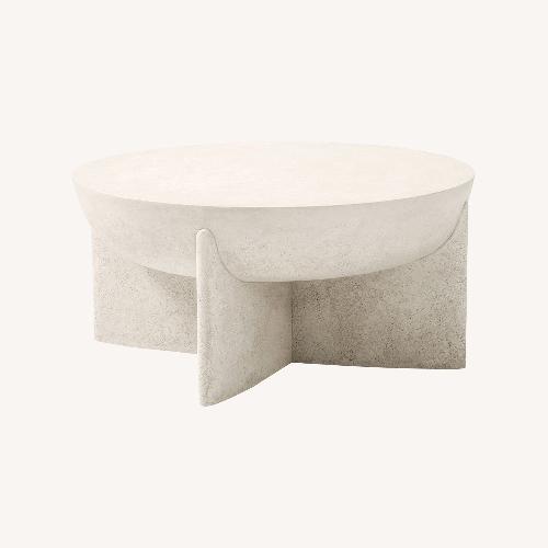 Used West Elm Stone Coffee Table for sale on AptDeco