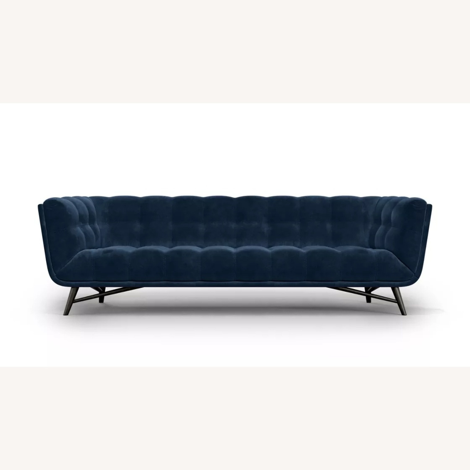 Roche Bobois Blue Velvet 3+ Seater Sofa - image-8