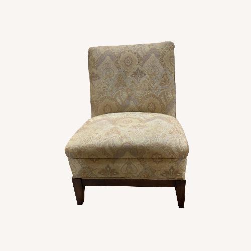 Used Drexel Heritage Upholstered Patterned Accent Chair for sale on AptDeco