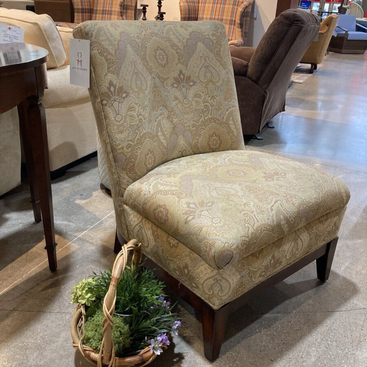 Drexel Heritage Upholstered Patterned Accent Chair - image-12