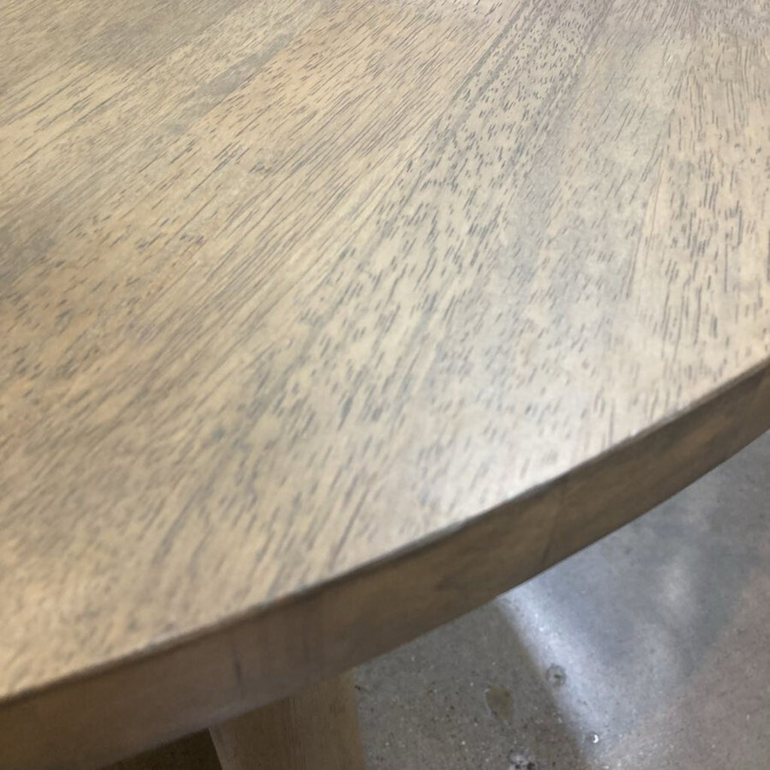 Round Wood Tapered Legs Dining Table - image-7