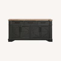 Costsco Dark Brown Wood Media Storage