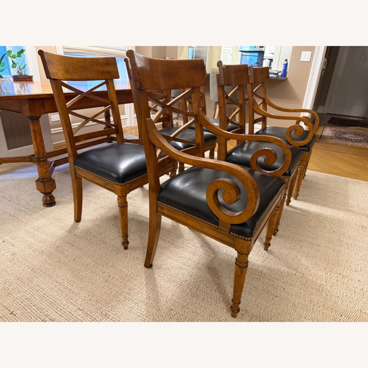 Baker Furniture Farmhouse Dining Table & 6 Chairs - image-10