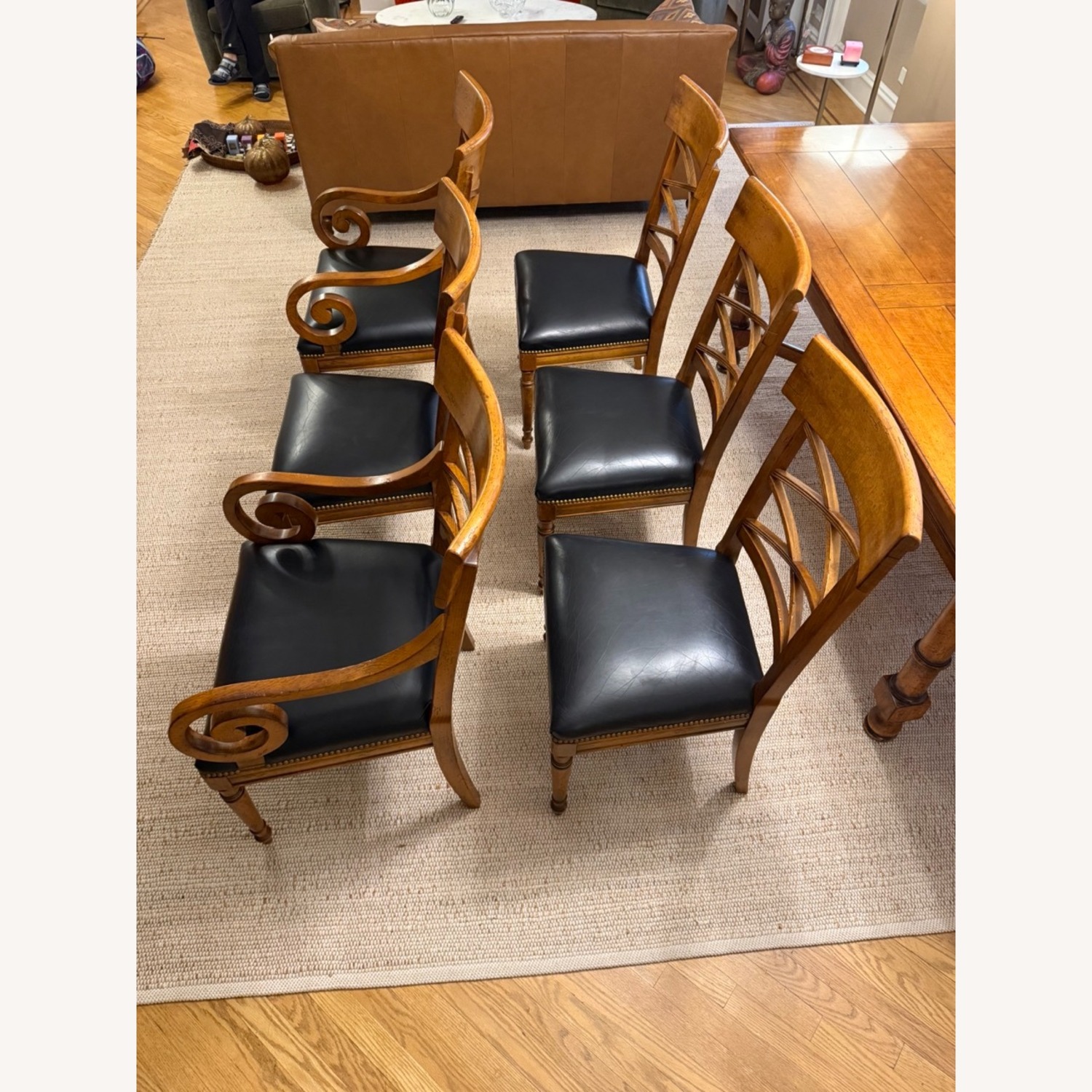 Baker Furniture Farmhouse Dining Table & 6 Chairs - image-9