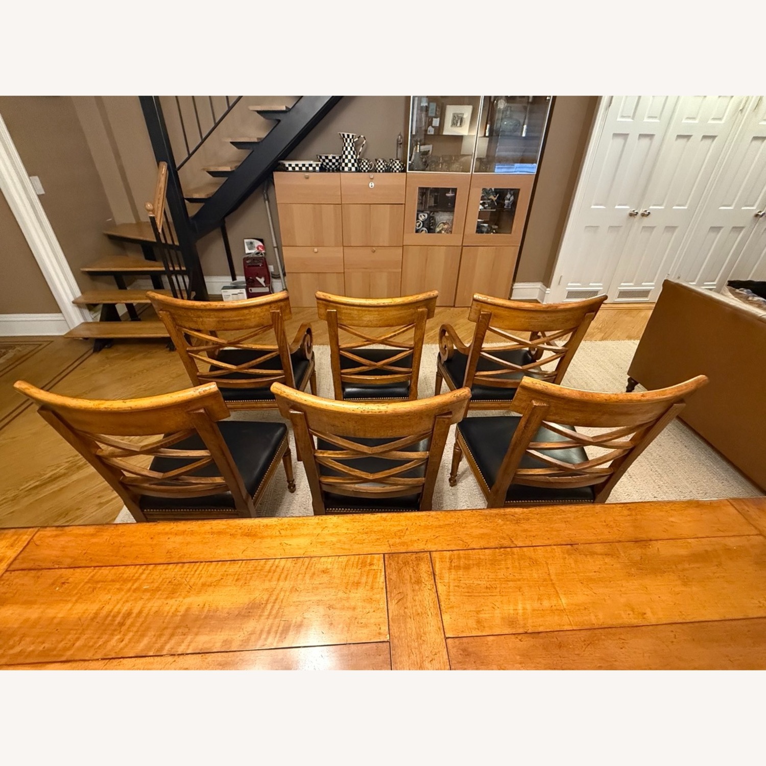 Baker Furniture Farmhouse Dining Table & 6 Chairs - image-11