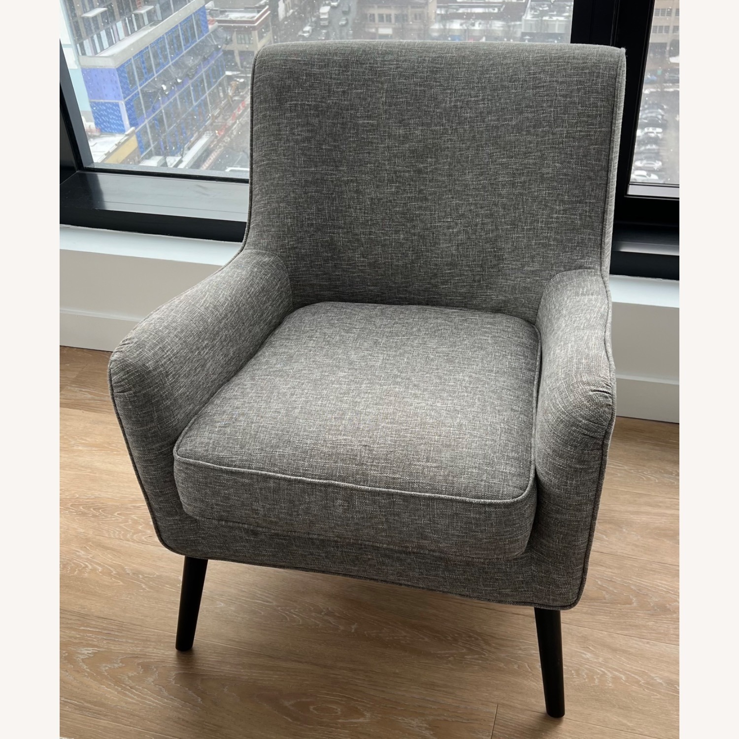 West Elm Book Nook Armchair (Gray) - image-1