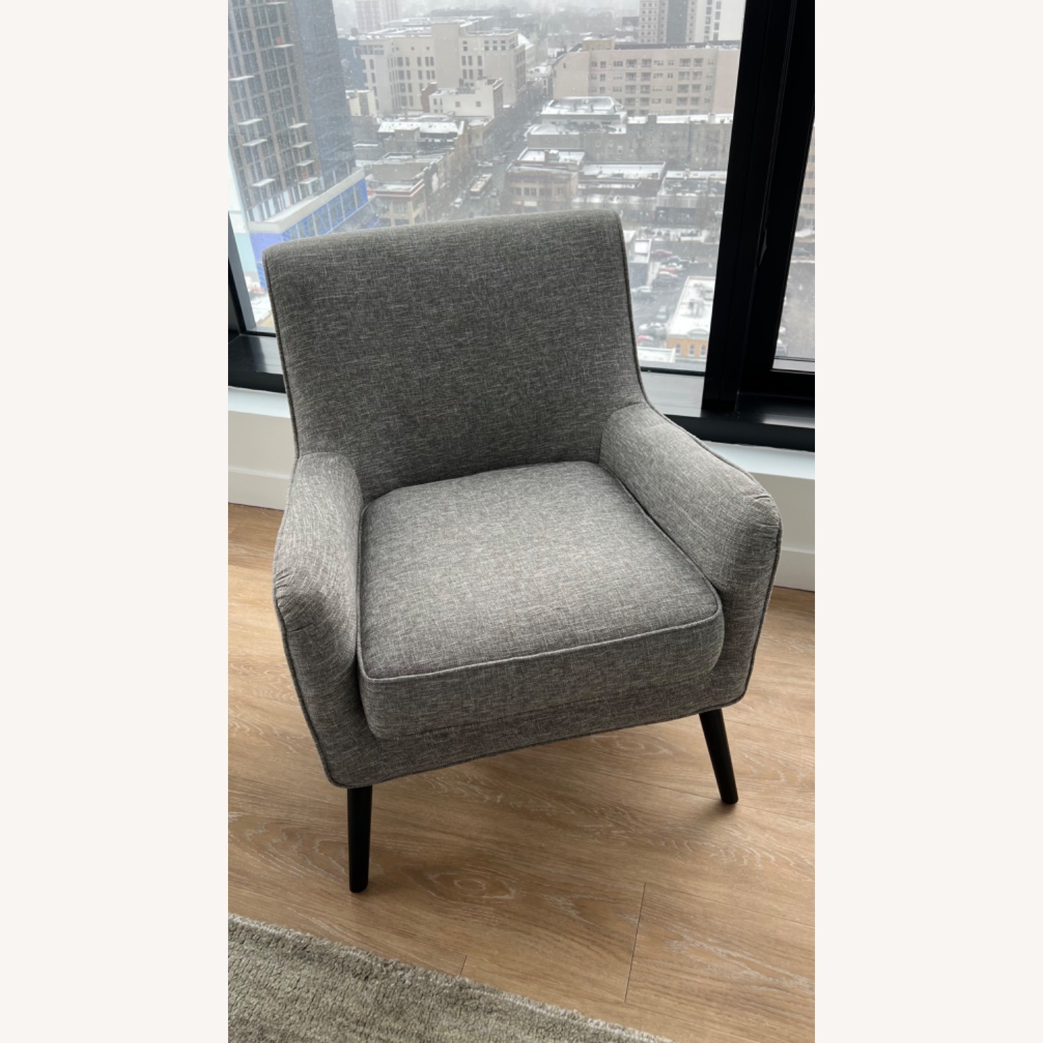 West Elm Book Nook Armchair (Gray) - image-3