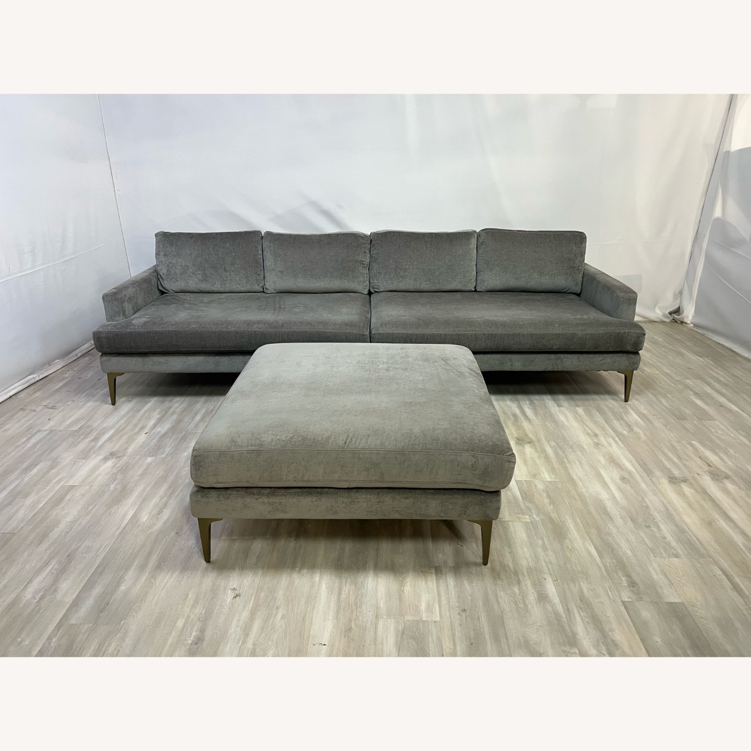 West Elm Andes Sectional with Ottoman - image-4