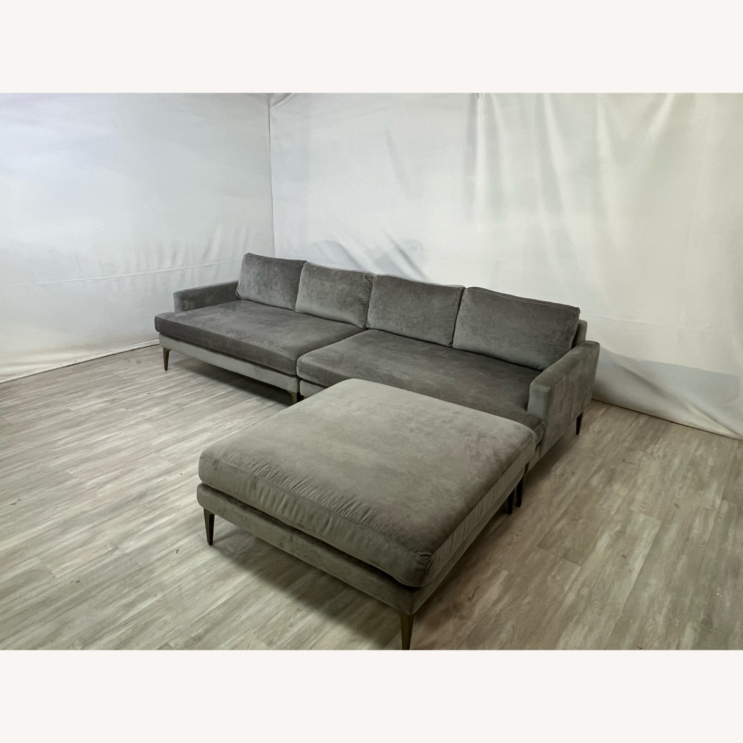 West Elm Andes Sectional with Ottoman - image-2