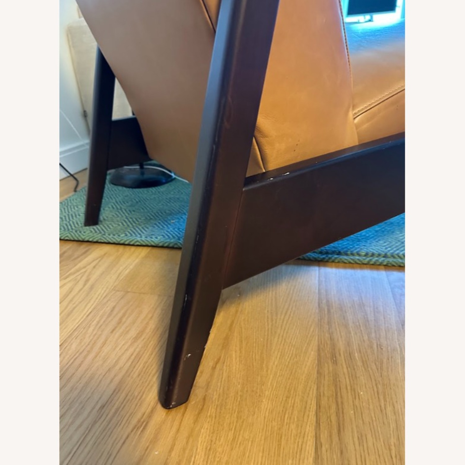 Arhaus Wordsmith Light Brown Leather Recliner - image-5