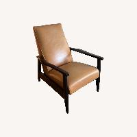 Arhaus Wordsmith Light Brown Leather Recliner