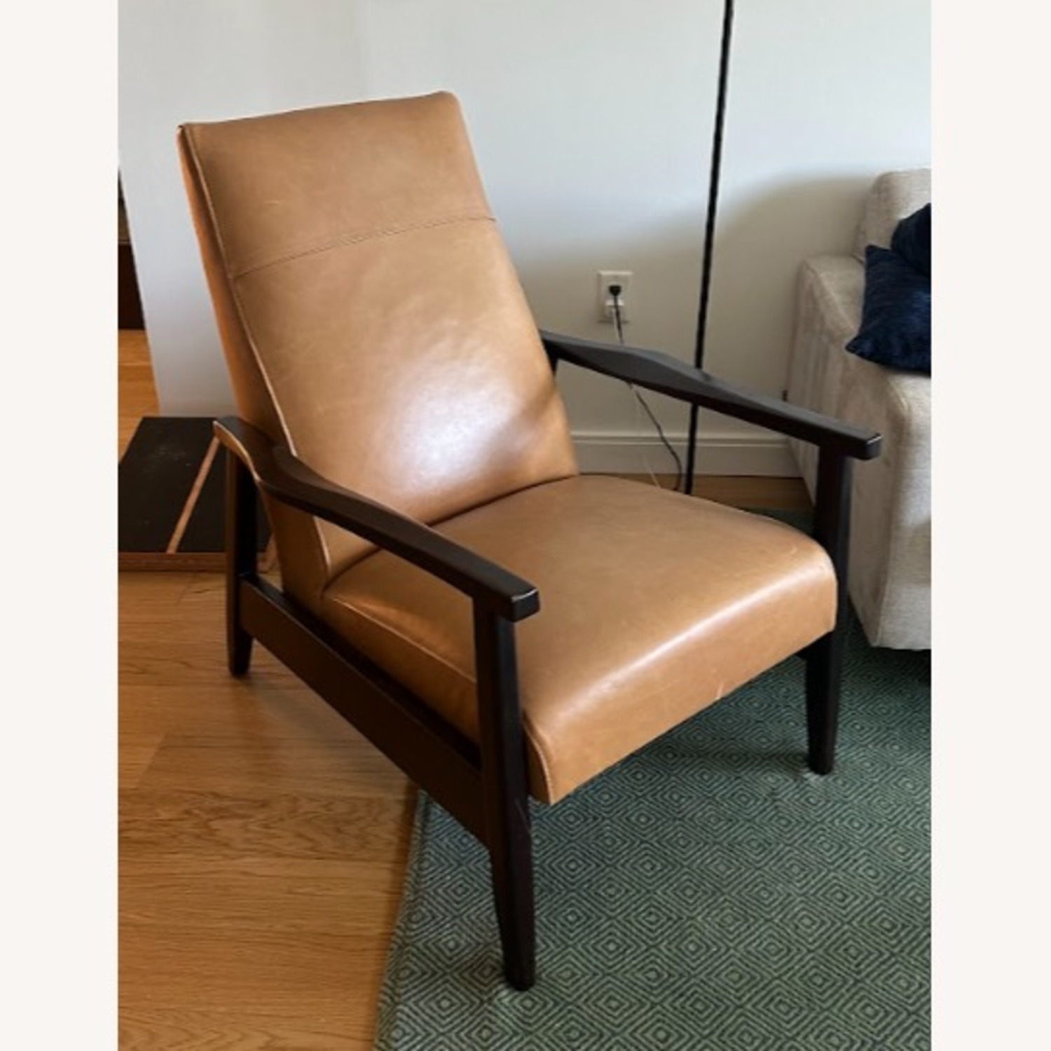 Arhaus Wordsmith Light Brown Leather Recliner - image-1