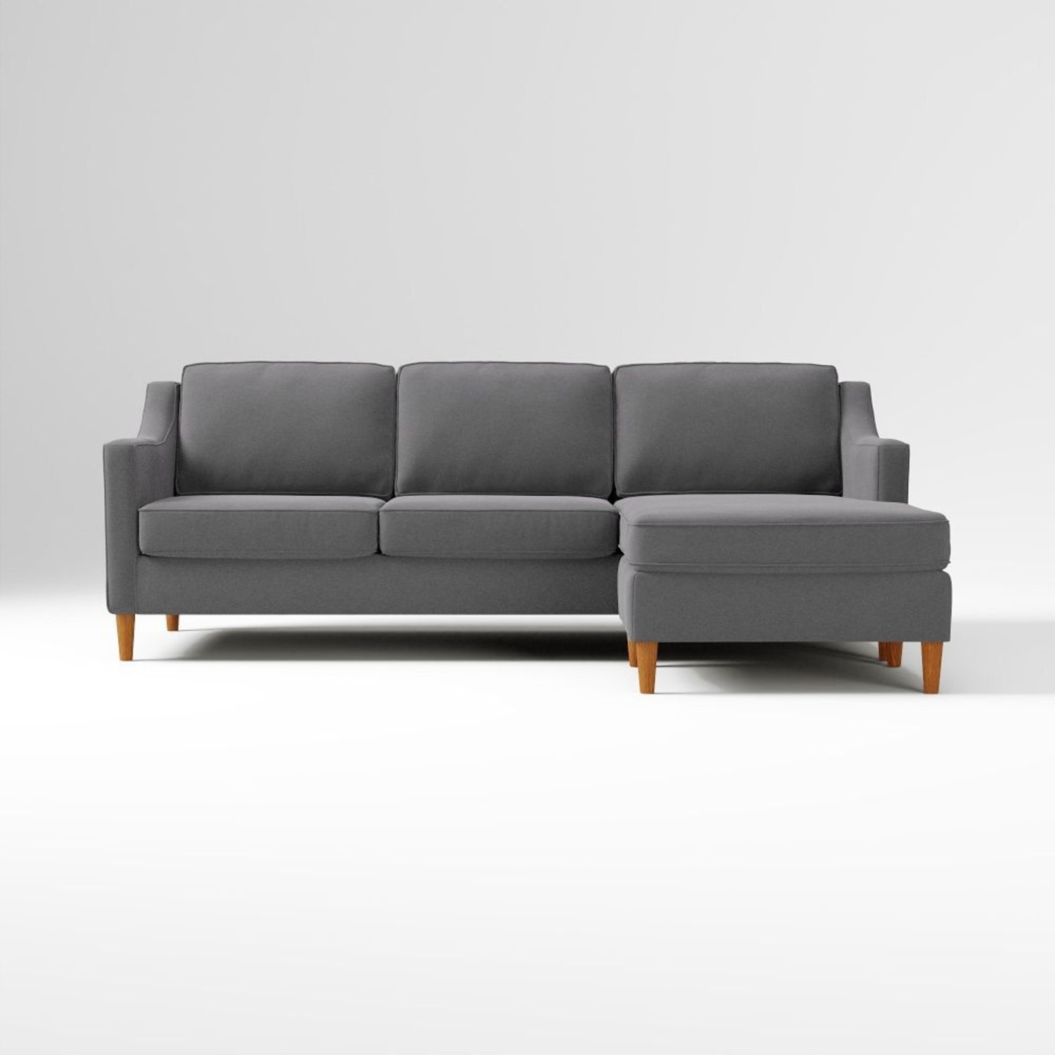 West Elm Paidge Sectional Midnight Velvet  - image-6