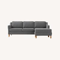 West Elm Paidge Sectional Midnight Velvet 