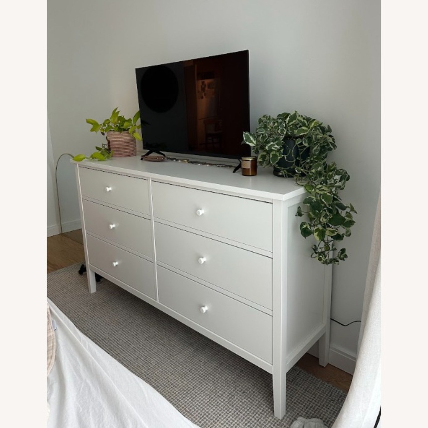 IKEA Gullaberg White Vinyl Dresser - image-2