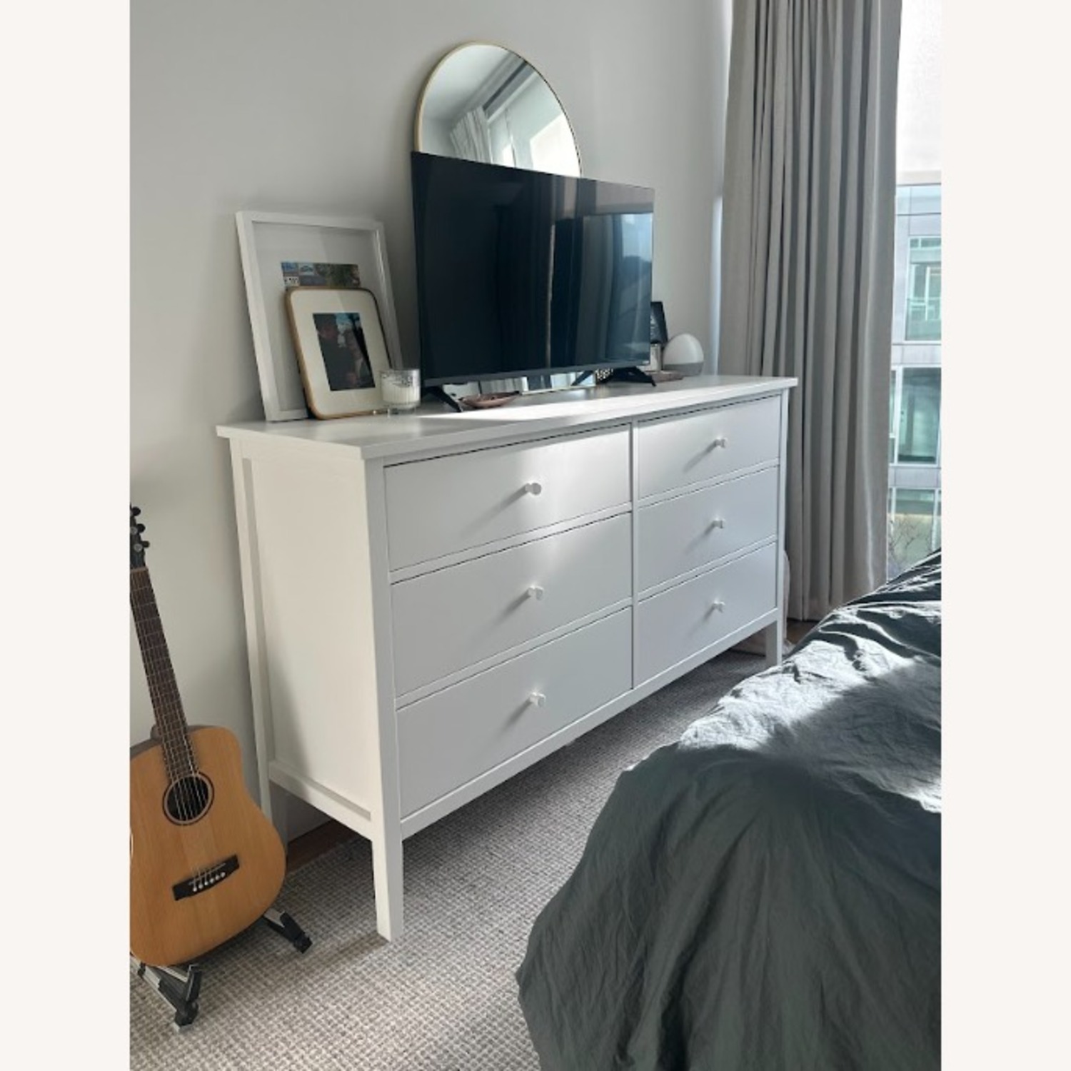 IKEA Gullaberg White Vinyl Dresser - image-1