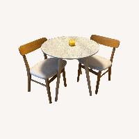 Article Mara Natural Marble Dining Set