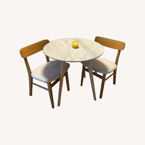 Used Article Mara Natural Marble Dining Set for sale on AptDeco