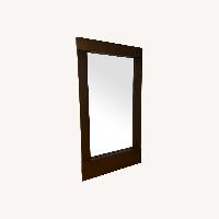 Crate & Barrel Dark Brown Floor Mirror