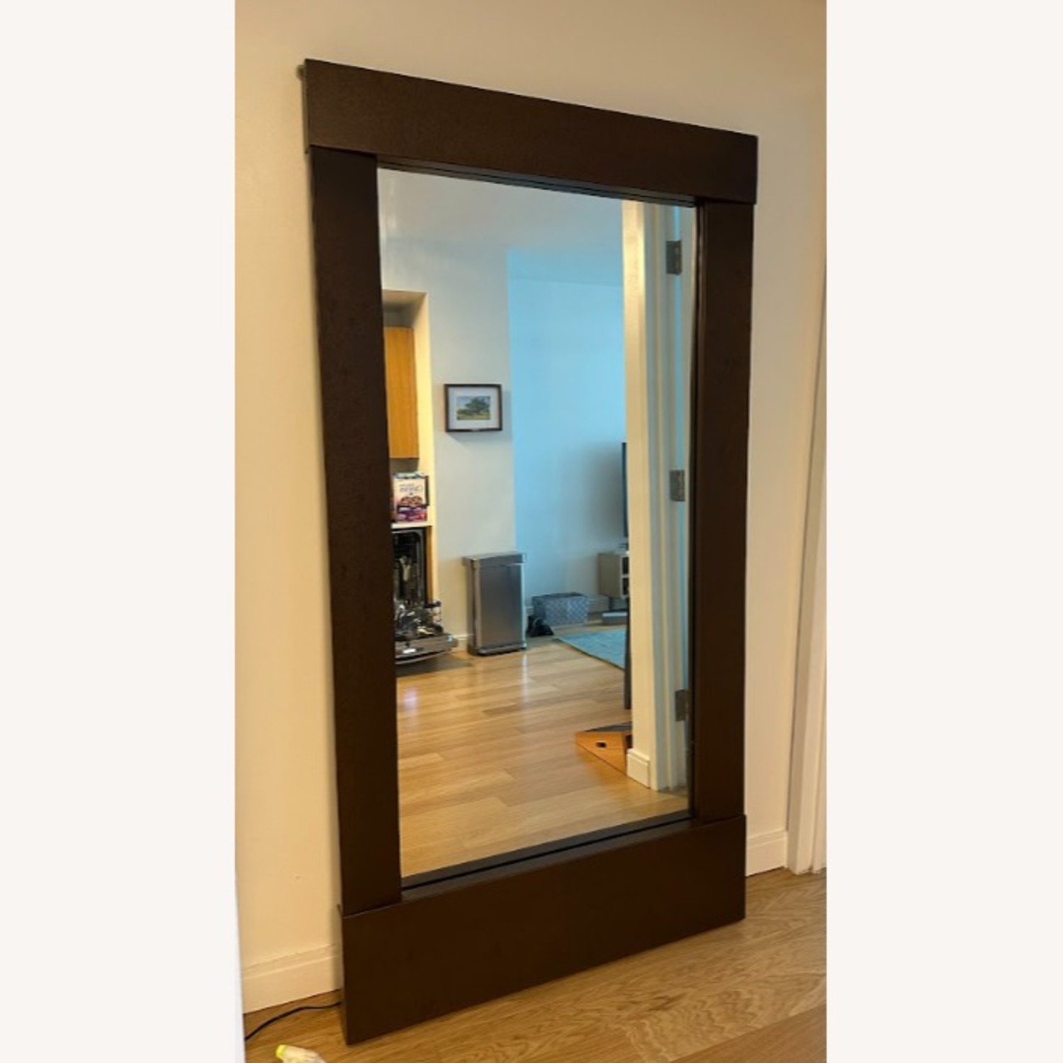 Crate & Barrel Dark Brown Floor Mirror - image-2